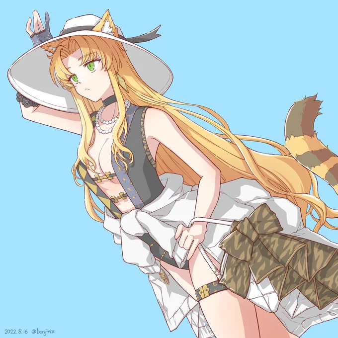 これはアークナイツ七不思議「エッこの新規立ち絵のコーデ売ってないんですか?どうして??」のひとつ、ドッソレスのスワイヤーお嬢様#アークナイツ #Arknights #明日方舟 