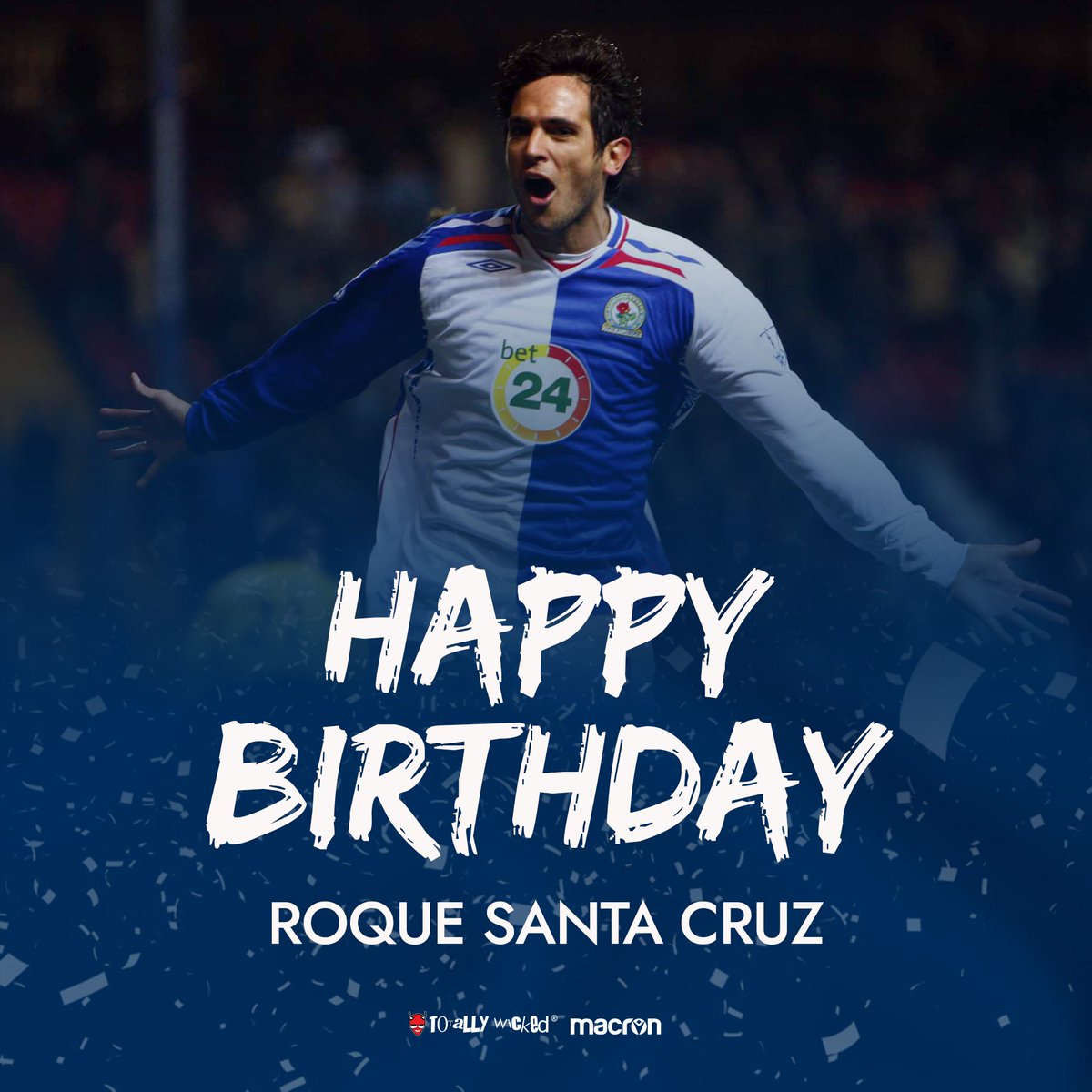 🥳 Happy birthday to former #Rovers striker, @RoqueSantaCruz! 🔵⚪️