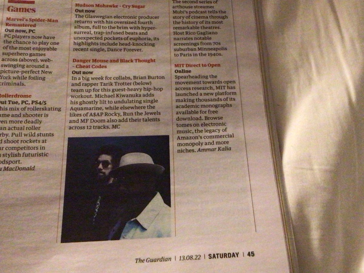 h_j_dobson's tweet photo. Another example of how #OpenAccess increases readership..? Fab to see @mitpress Direct to Open initiative recommended in the @guardian Saturday magazine last weekend. https://t.co/ALgFsdrdSV