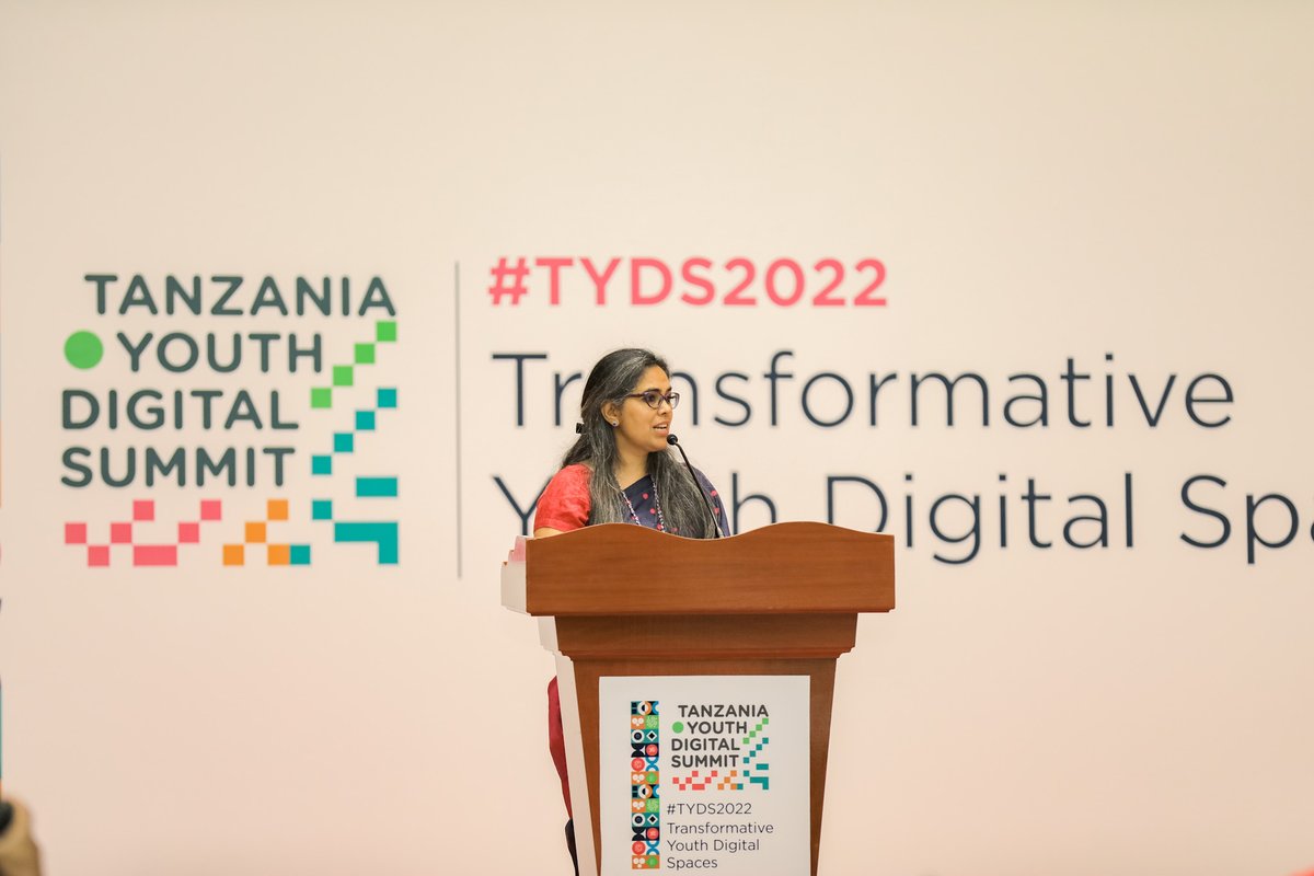 VwalaViola's tweet photo. "The time is now to empower young people with the skills they need to succeed in an increasingly digital world!" - @UNICEFTanzania Rep, @ShaliniBahuguna speaking at the #TYDS2022 #TYDS Knowledge is #Power!
#ForEveryChild, a digital bridge!
@DOTTanzania https://t.co/Govo5BmjlW