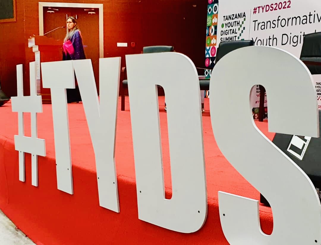 VwalaViola's tweet photo. "The time is now to empower young people with the skills they need to succeed in an increasingly digital world!" - @UNICEFTanzania Rep, @ShaliniBahuguna speaking at the #TYDS2022 #TYDS Knowledge is #Power!
#ForEveryChild, a digital bridge!
@DOTTanzania https://t.co/Govo5BmjlW