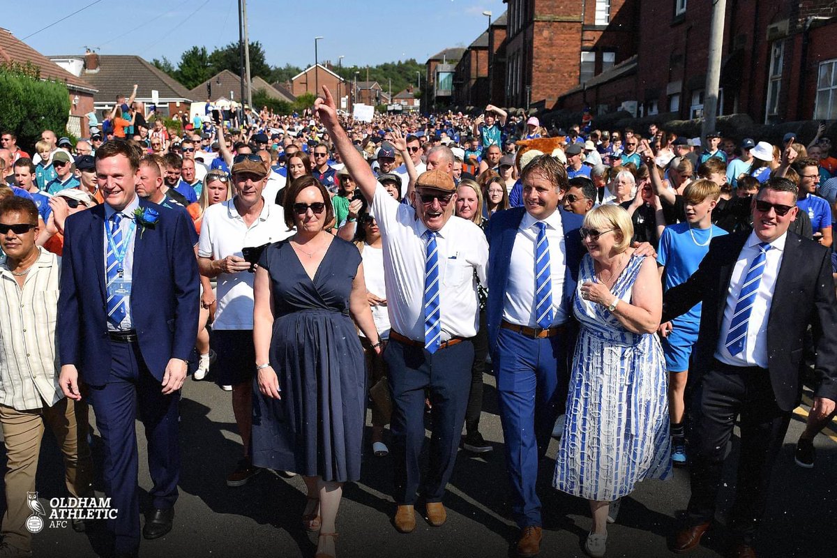 MoochOldham's tweet photo. Fantastic day for @OfficialOAFC Just shows what some optimism can do #flatcaparmy Who was there? #OldhamHour https://t.co/ZHPuQNoF86