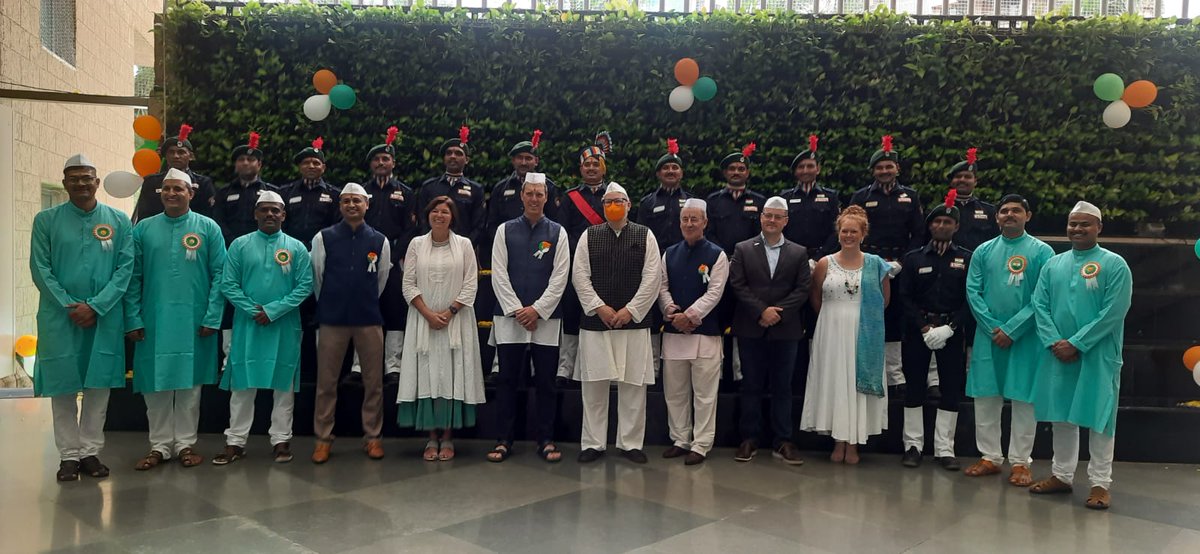 🇮🇳Yesterday the Republic of India commemorated 75 years of independence. I was honored to join the staff at the <a href="/ASBIndia/">The American School of Bombay</a> secondary campus in the morning for a flag hoisting to celebrate this momentous anniversary. #jaihind #whatschoolshouldbe