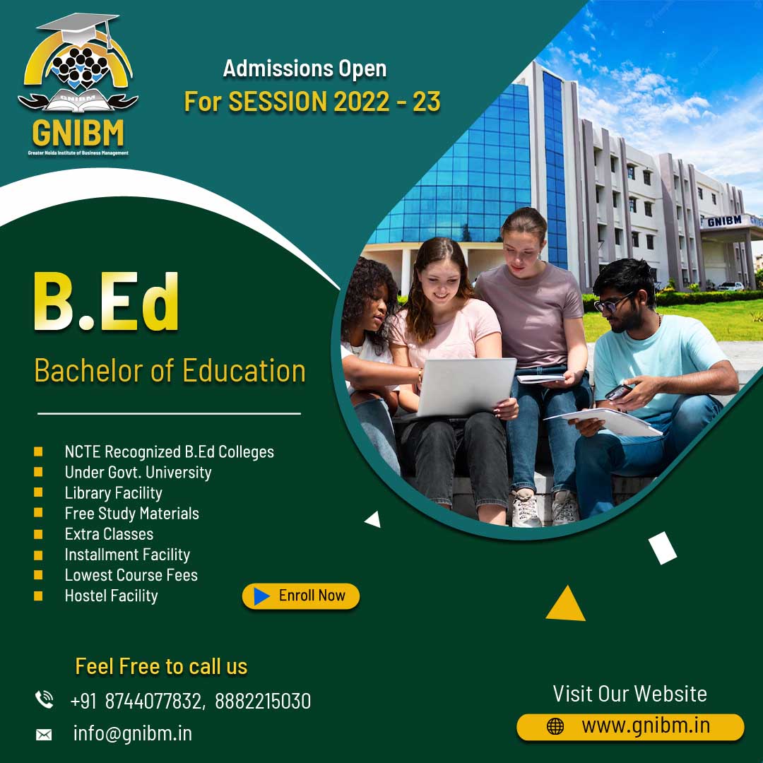 gnibmcollege's tweet photo. B.Ed Admission Open for Session 2022-23
For more info call us on - +91 8744077832 , 8882215030
Visit us - https://t.co/MmBeCT2KfB
#GnibmCollege #BEdAdmissions2022 #Courses #BEd #BEdCourse #BEdCollege #BEdInstitute #BEdBenefits #Topcolleges #Noida https://t.co/jGC1DvJn2R