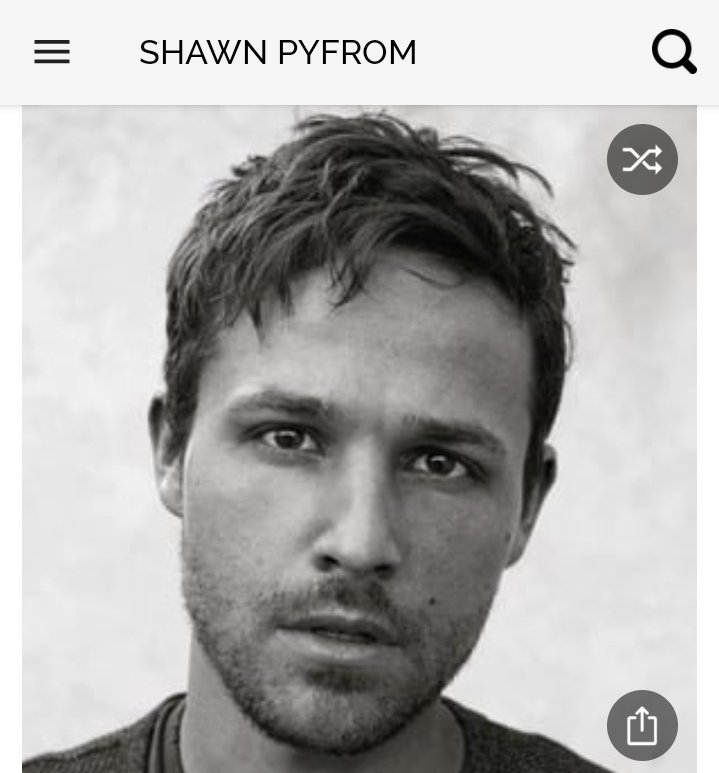 Happy birthday to this great actor.  Happy birthday to Shawn Pyfrom 