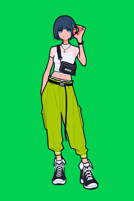 最近Skebリクエストいただいた方のオリキャラが偶然にも皆さんミドリ髪でした 