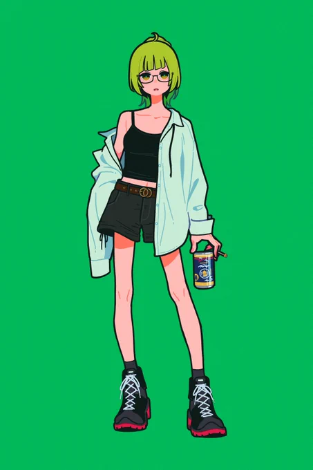 最近Skebリクエストいただいた方のオリキャラが偶然にも皆さんミドリ髪でした 