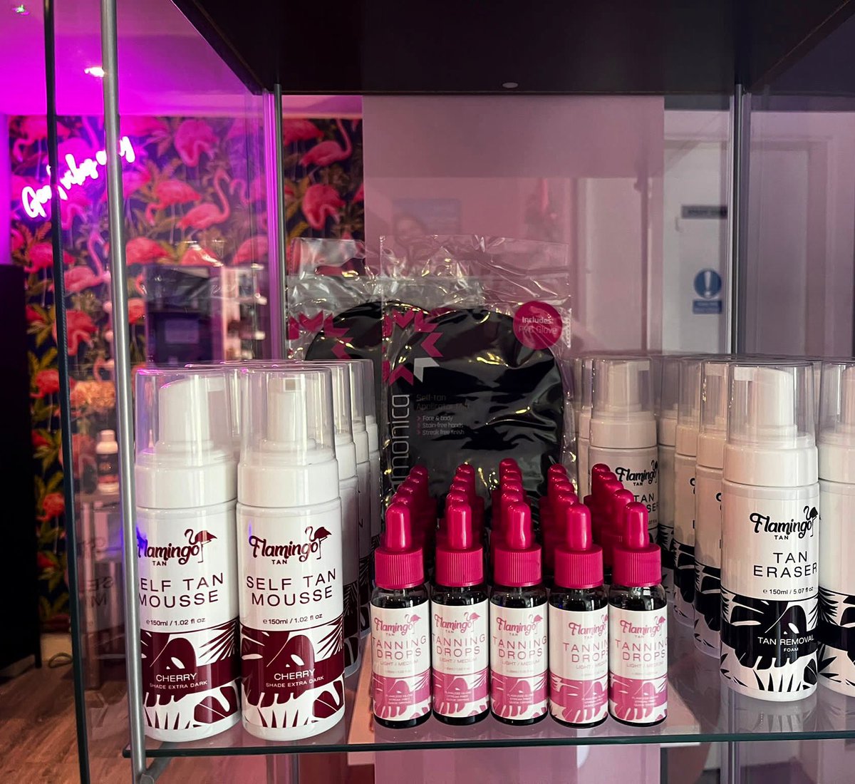 ✔️ Self tan mousse 
✔️ Tan drops 
✔️ Tan Eraser 
✔️ Tan Mitt 

We got you! 🛍 
Shop now: flamingotanofficial.com/shop