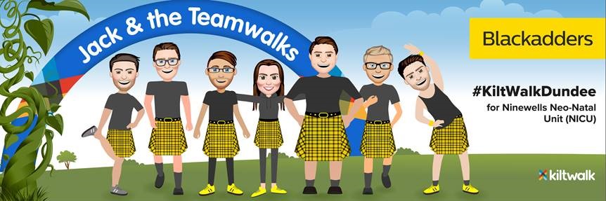 Not long now until Blackadders take part <a href="/thekiltwalk/">Kiltwalk</a> this Sunday to raise funds for <a href="/NICUNinewells/">NICUNinewells</a> 

Please help them by donating via the link: dundee.thekiltwalk.co.uk/teams/Jackandt…

#JackAndTheTeamWalks  #DundeeKiltWalk