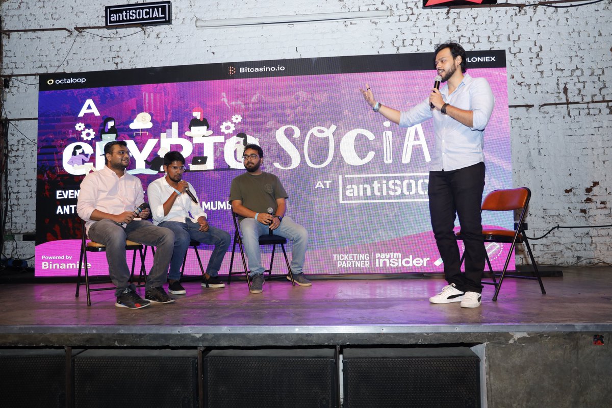 IBTxOfficial's tweet photo. We had a blast at the event! Special thanks to everyone who turned up and made this a wonderful evening! 🔥❤️ 

#IndiaBlockchanTour

#cryptomeetup 
@TeamBinamite @Bitcasinoio @Poloniex @Smitether @av535 @NG_exhales @round_da_block @justsupersized https://t.co/aFNaUpfpnt