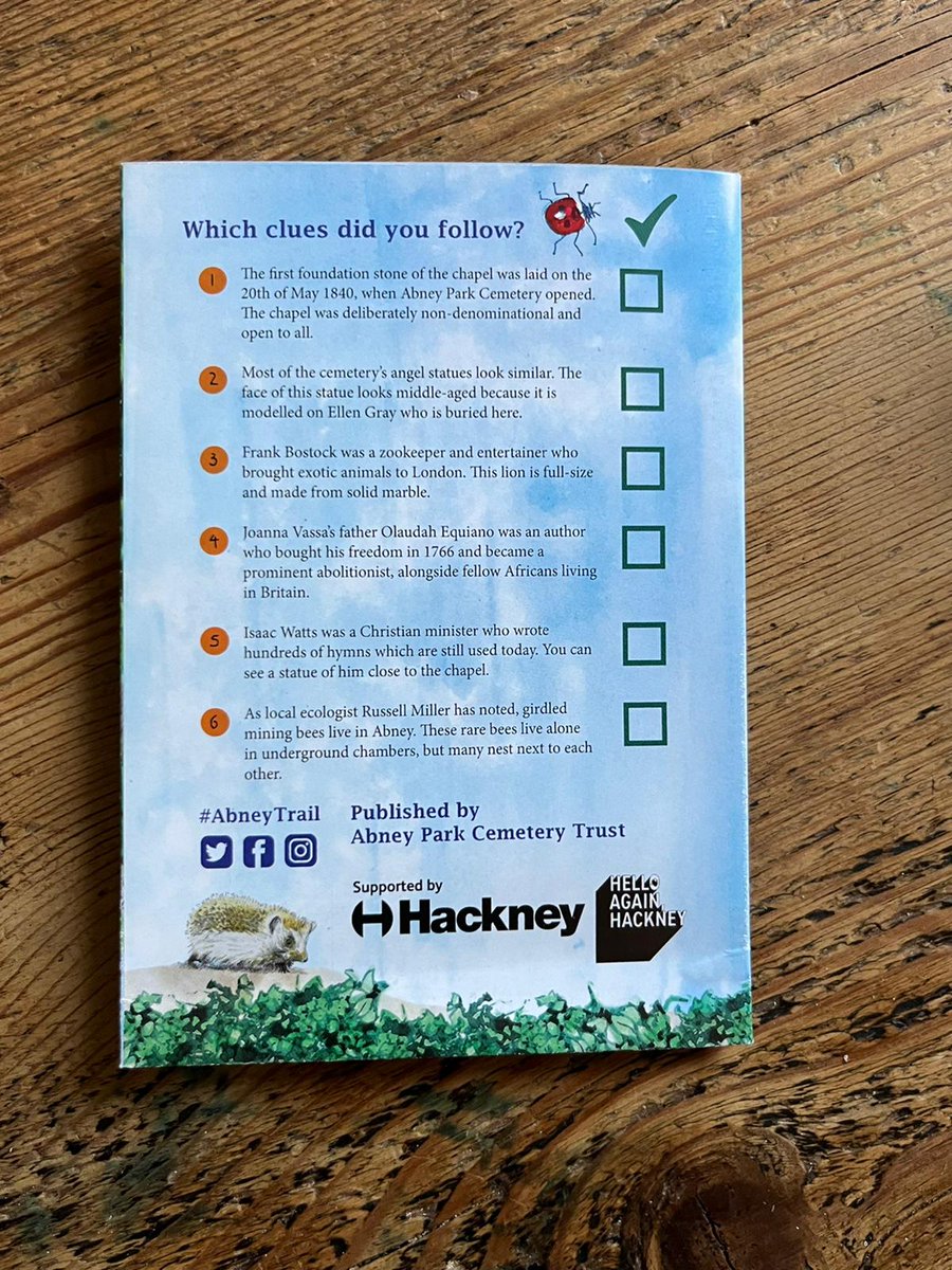AbneyParkN16's tweet photo. We're excited to launch our childrenβs trail! You can find copies in cafes & shops near the park.
The beautiful illustrations were created by Hackney artists @sarahfinkeillus & Susanna Burton.
It's been made possible thanks to the #helloagainhackney fund from @hackneycouncil https://t.co/vSkLLIvufM