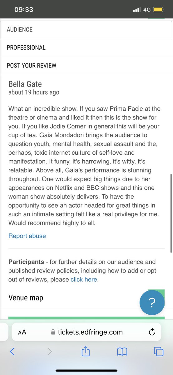 Thank you Bella! We loved having you! Come along today at 11:15am! You don’t want to miss this…running until 20th August on The Mile! tickets.edfringe.com/whats-on/fake-…