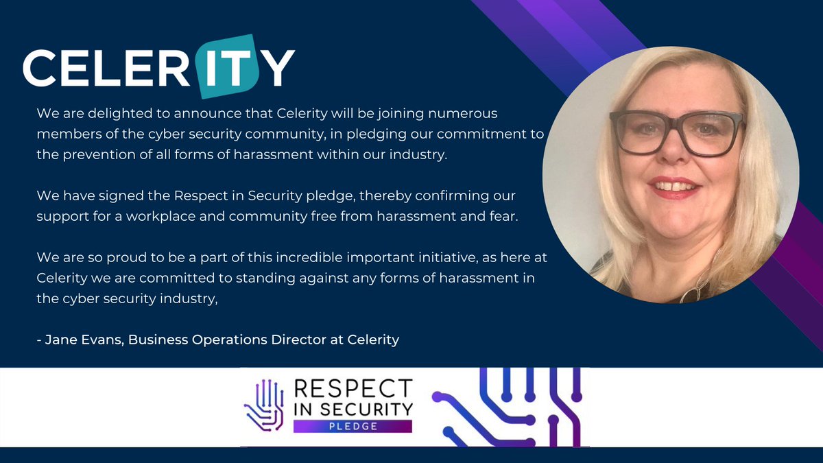 We are delighted to announce that we will be joining many other, like-minded members of the cyber security community, in pledging our commitment to the prevention of all forms of harassment within our industry.

#respectinsecurity