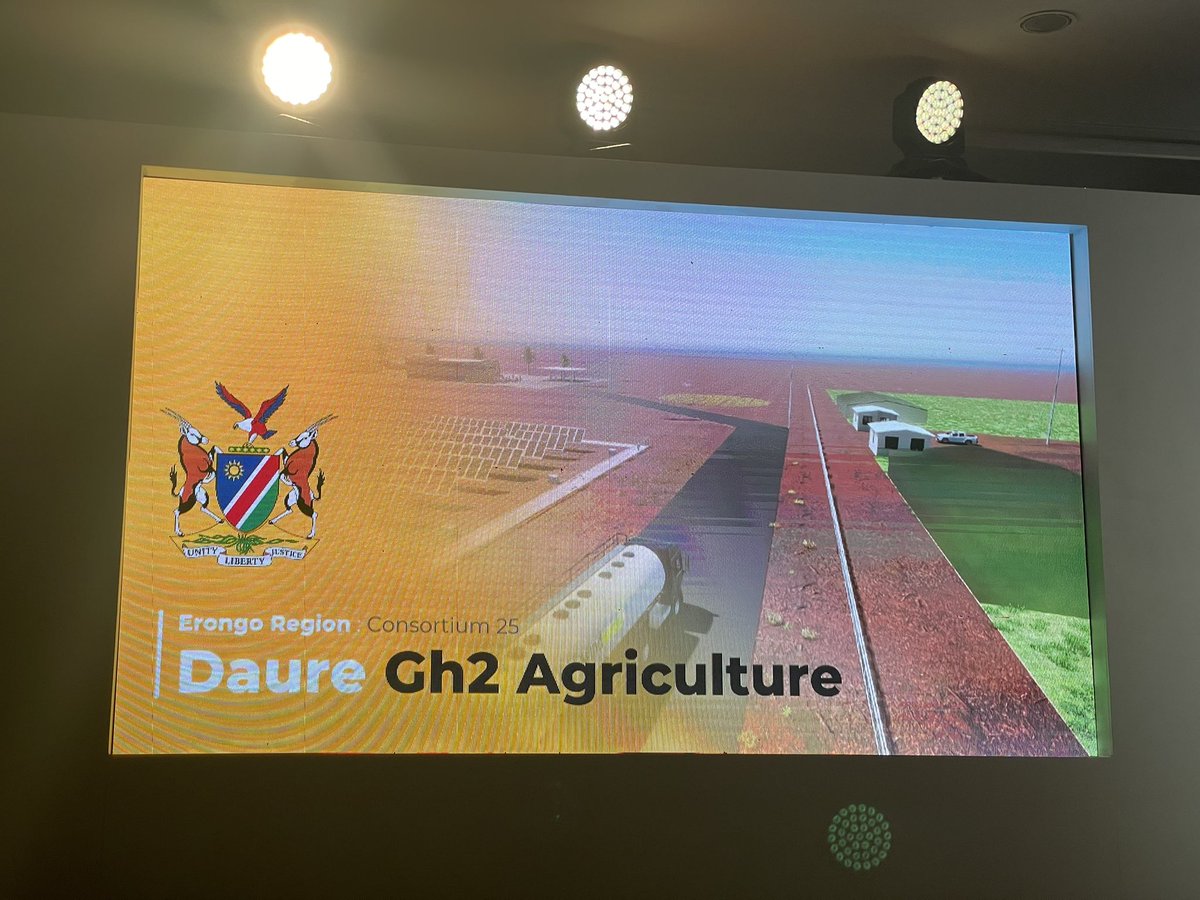 daisrym's tweet photo. Congratulations to the four GH2 pilot project sponsors, announced this am by 🇳🇦 Green Hydrogen Commissioner @MrMnyups
This +- 500mn NAD injection is part of #HPPII economic recovery plan & will assist w/ job creation & knowledge transfer for SMEs, TransNamib, Namport. @NIPDB https://t.co/6Pbciljxbx