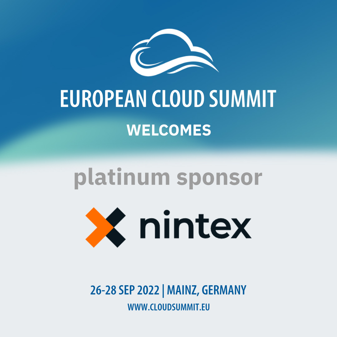 euaicloudsummit's tweet photo. #Nintex makes it fast and easy to manage, automate, and optimize your business processes. Find more during #CloudSummit at our Expo! Welcome, @Nintex! https://t.co/Rf4utPxD9S