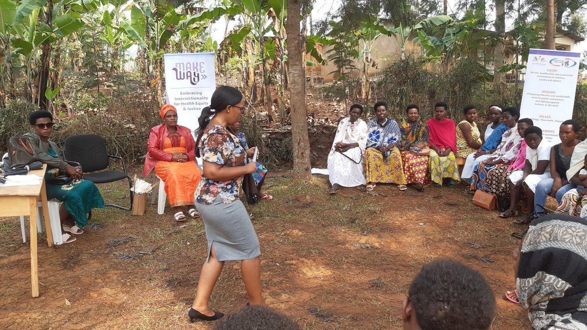 We are meeting d selected #Aunties & #teenmothers fm all villages of @rugarama_sector @GatsiboDistrict where we are discussing on operationalization of #safespaces. In these meetings #eldersisters will be voted to facilitate #Makeway program's interventions @FAWERwanda @NUDOR_Rw
