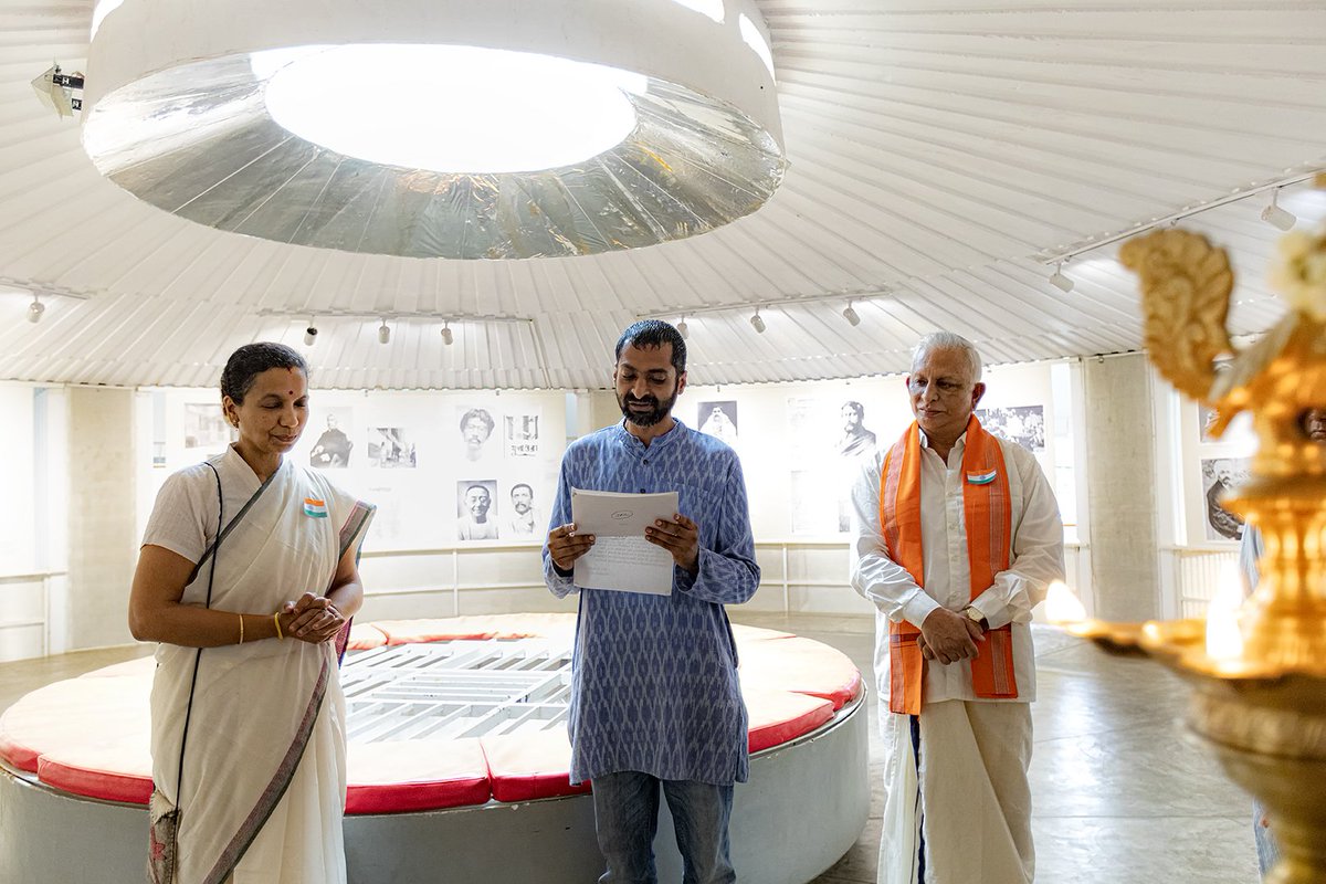 AurovilleMedia's tweet photo. The Highlights of the Opening of the Photographic Exhibition of "Sri Aurobindo's Life & Work 1872β1910" in the presence of Sri M at Kalakendra, Bharat Nivas.
#hernicartierbresson #worldclassphotography #motheraurobindo #sriaurobindoashrampondicherry #sriaurobindosociety https://t.co/1hngH63AWX