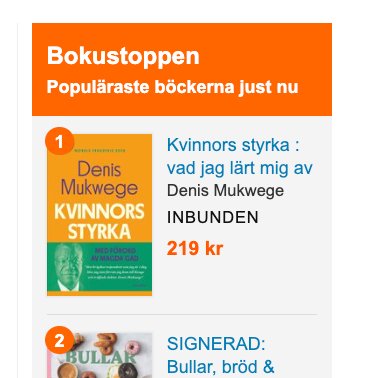 VolanteForlag's tweet photo. Fint på #Bokus topplista också nu. https://t.co/4Zzjb0d1Pd