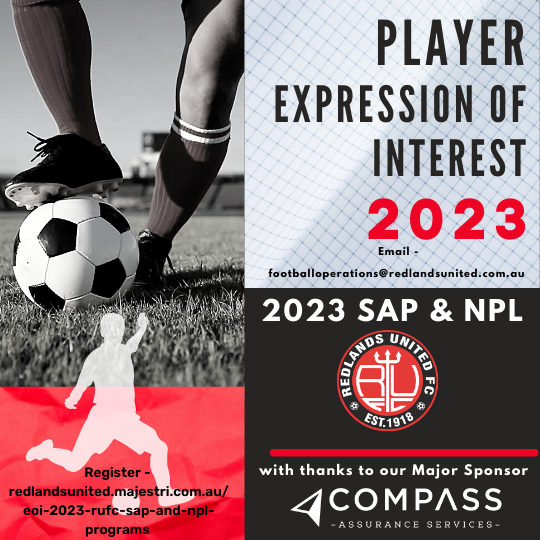 RUFC is now calling for EOI's from candidates for our 2023 SAP/NPL Junior program.

Trial dates are yet to be confirmed.

The recruiting program will involve a thorough and continuous process targeting committed individuals in the U9 to U18 age groups. 

buff.ly/3pnmwoI