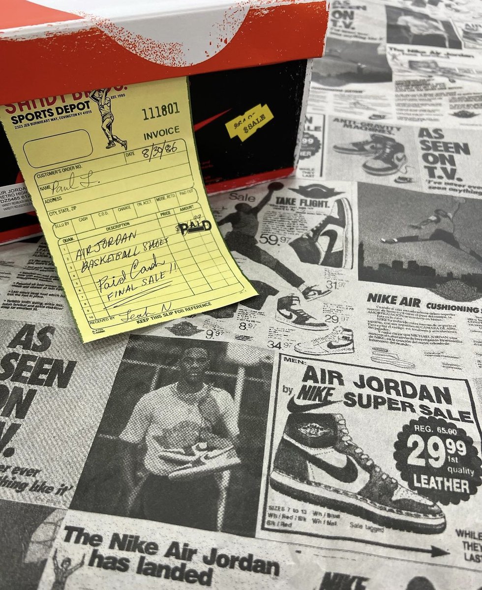 Sneakerologue's tweet photo. Packaging de la Air Jordan 1 High OG "Lost &amp; Found" !

Sortie prévue en Novembre https://t.co/AhIrlYosNn