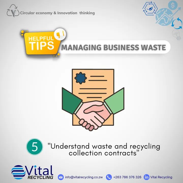 📌#WasteManagementTip 

Think about the type of waste contract you may want for collection of recyclable waste at your business premises. Recycling companies have different incentives for businesses.

💚🌍♻

#savingtheenvironment #circulareconomy♻️  #wastemanagement