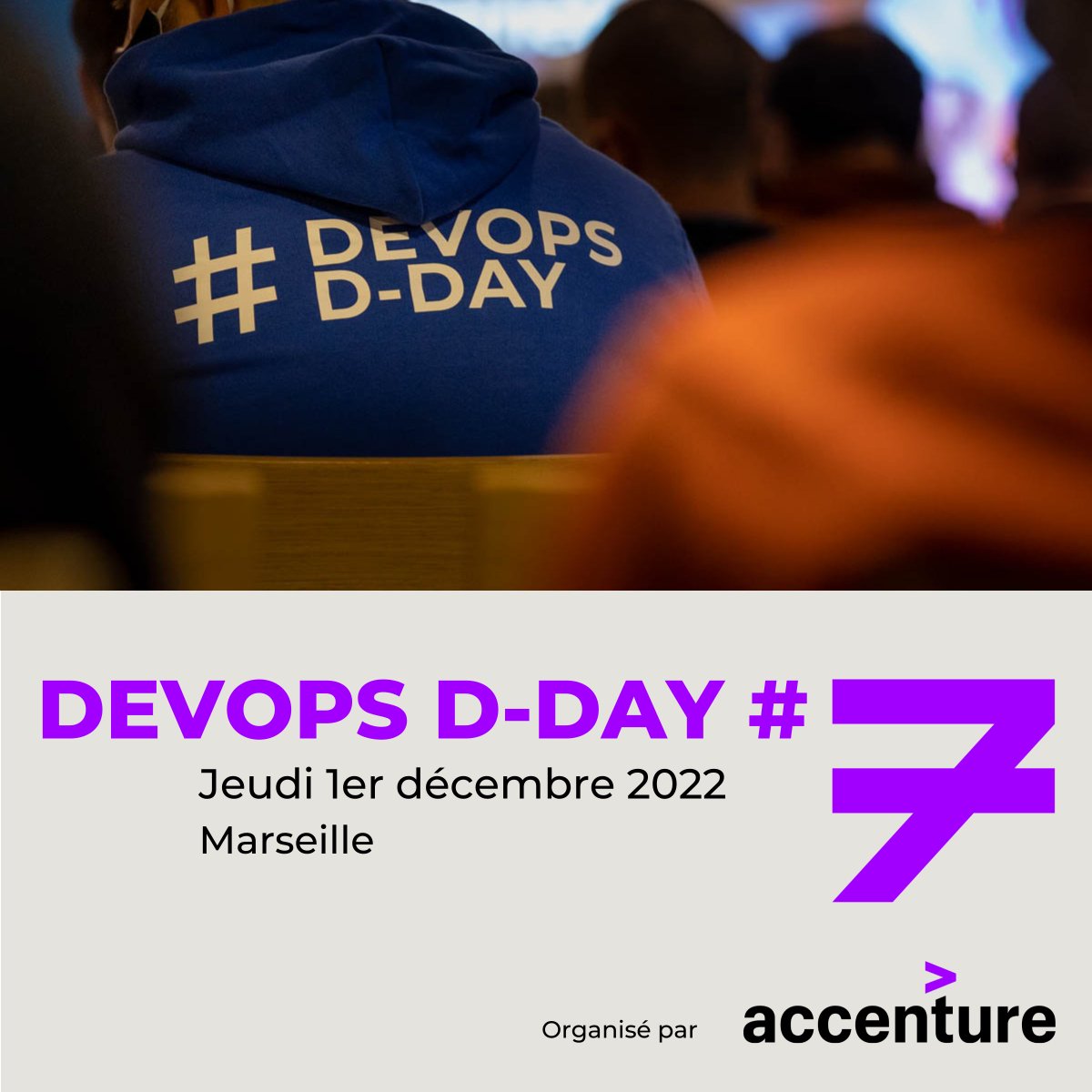 Devopsdday's tweet photo. L'organisation du #devopsdday continue pendant les vacances ! RDV le 1 décembre 2022 à l'Orange Vélodrome de Marseille.

Le programme sera dévoilé en septembre.

Et pour ceux qui s’inscrivent avant le 31 août, vous pouvez profiter de 30% de réduction avec le code EARLY-DEVOPSDDAY https://t.co/gqnvfkvH8D