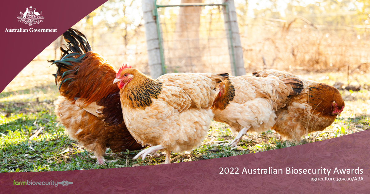 Last chance to nominate an Australian biosecurity hero⏰. 

🏆 Nominations for the 2022 Australian Biosecurity Awards close on 22 August. If you know a #biosecurity champion, put in a nomination today at agriculture.gov.au/ABA. 
#AusBioAwards @planthealthaust