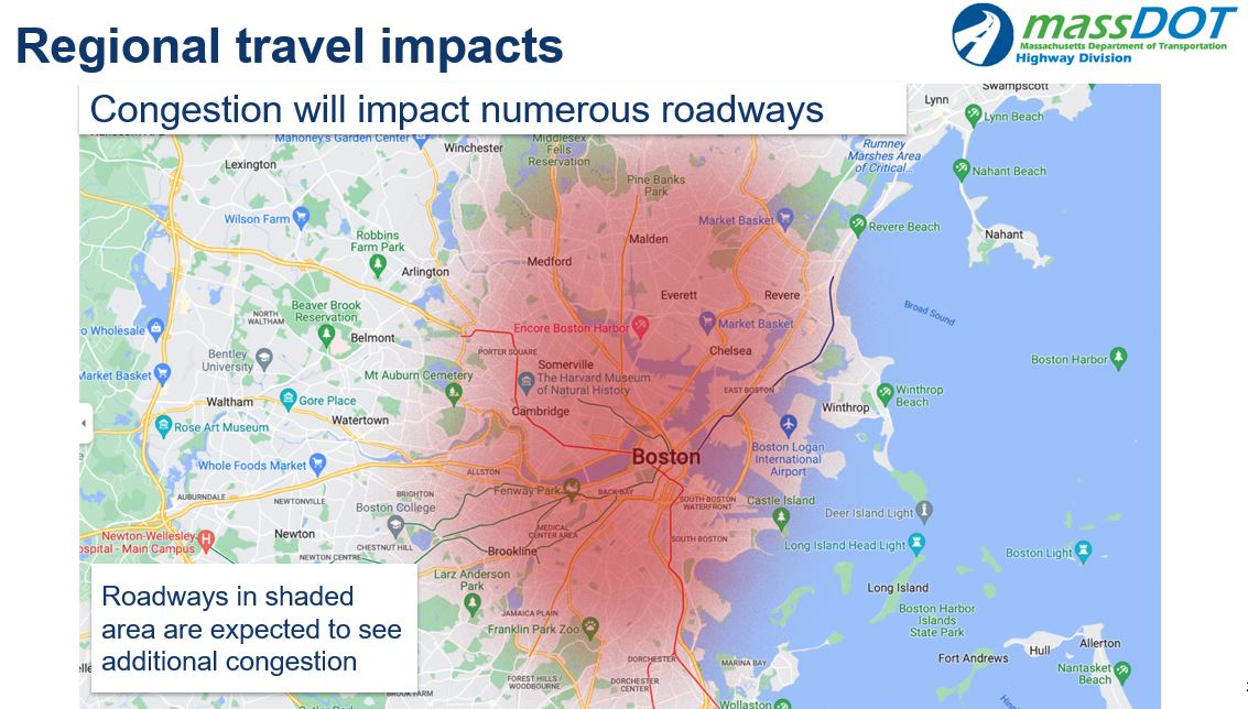KThompson_WCVB's tweet photo. Key intersections will see additional traffic beginning Friday night:
Charles Circle
Leverett Circle
Sullivan Square
Interstate 93
Route 1
The Fellsway
#wcvb #MAtraffic #OLshutdown https://t.co/bLXMjRiv80