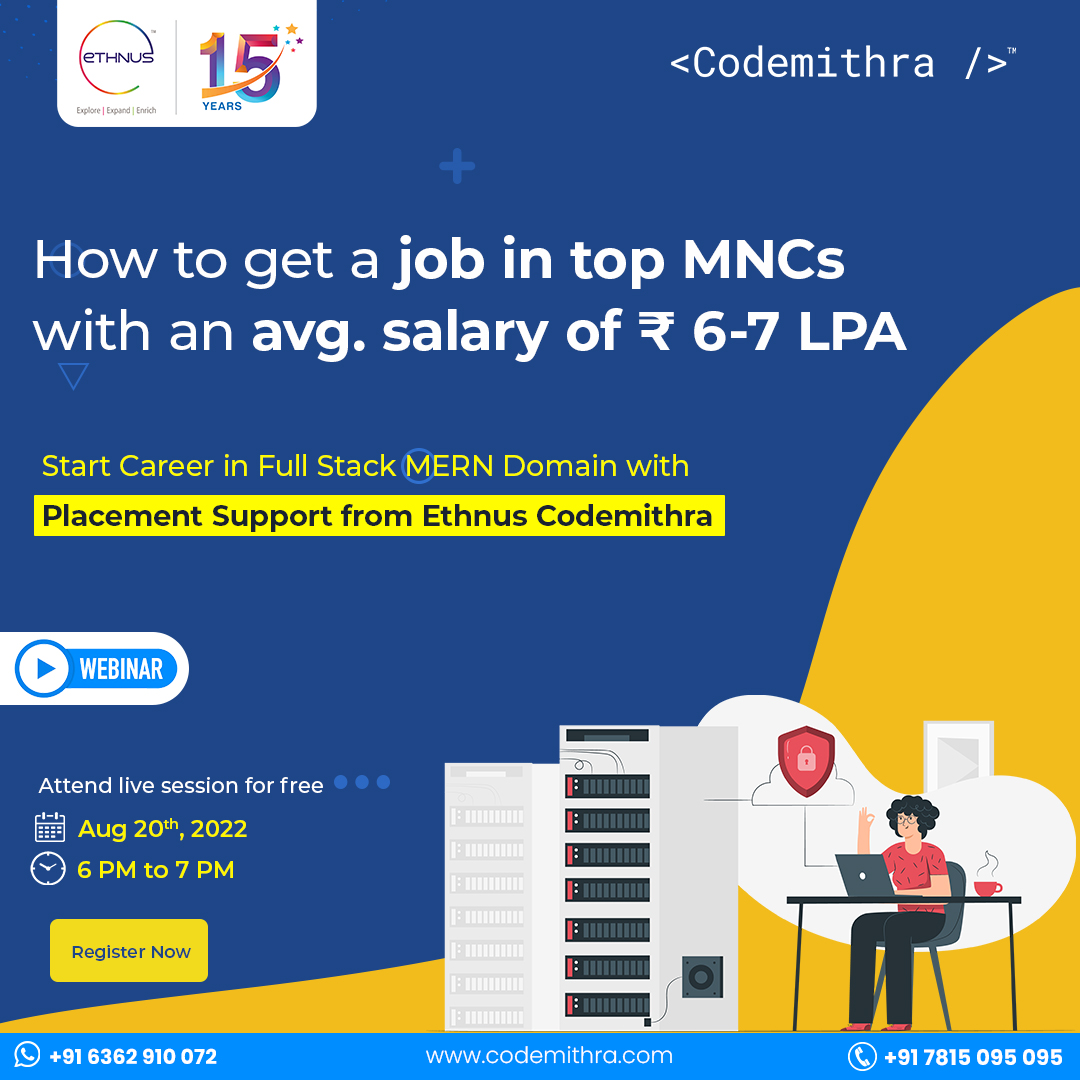 ethnus's tweet photo. Attend the free live interactive session on Aug 20th at 6:00 PM. Register Now:- https://t.co/oxxRUkvug6 

#Ethnus #codemithra #EmergingUs #fullstack #fullstackdevelopment #java #javatutorial #javascript #career #training #placements #developer #fullstackcareer #FullstackCourse https://t.co/QiFFLcunIp