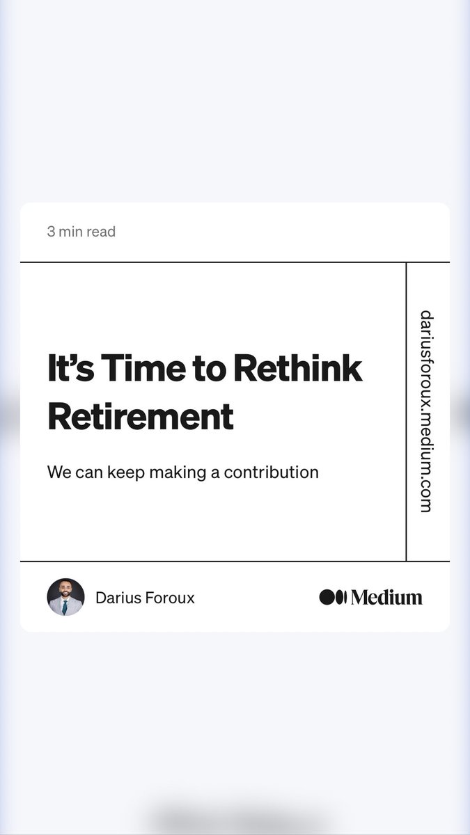 anastan22's tweet photo. “It’s Time to Rethink Retirement” by Darius Foroux
https://t.co/O4kCmadUzZ https://t.co/8Dfg2kWkC5