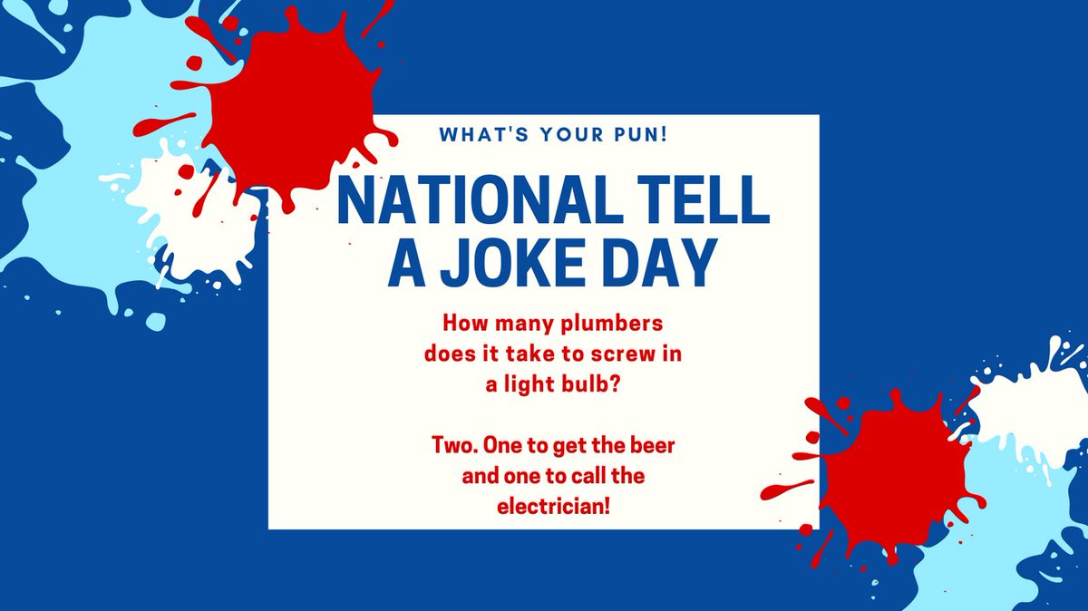 MuellerEurope's tweet image. It is National Tell a Joke Day today. 

Jokes, gags, puns, pickup lines, memes, are celebrated today with smiles.

Jokes aside, something we take seriously at Mueller Europe is #CopperManufacturing. That’s something we don’t joke about!

Find out more: muellereurope.com