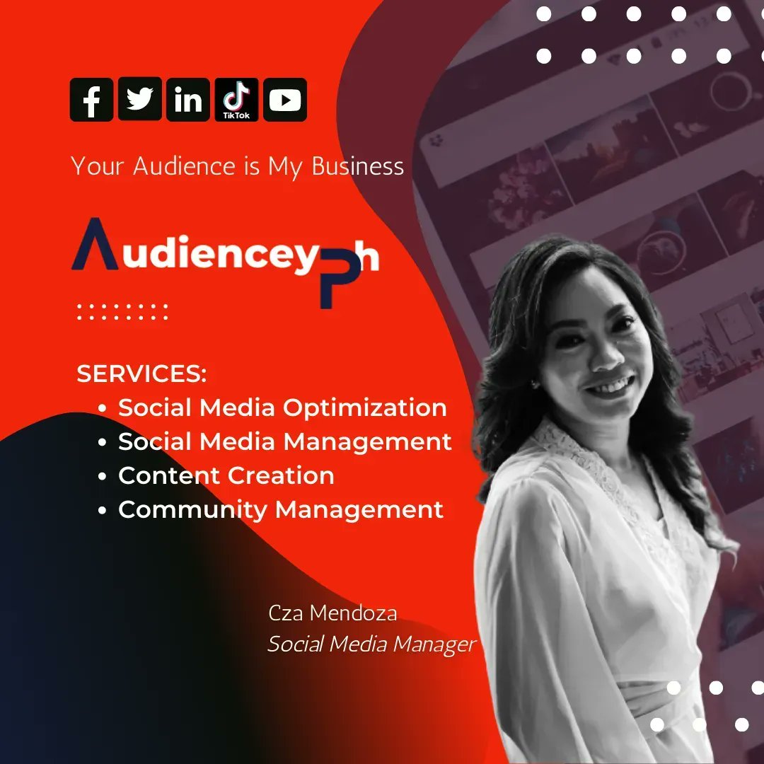 audienceyph's tweet photo. Your audience is my business and your success is also my success!💯

𝐋𝐞𝐭'𝐬 𝐭𝐚𝐥𝐤 𝐚𝐛𝐨𝐮𝐭 𝐲𝐨𝐮𝐫 𝐠𝐨𝐚𝐥𝐬 𝐚𝐧𝐝 𝐥𝐞𝐭 𝐦𝐞 𝐡𝐞𝐥𝐩 𝐲𝐨𝐮 𝐰𝐢𝐭𝐡 𝐬𝐨𝐜𝐢𝐚𝐥 𝐦𝐞𝐝𝐢𝐚 𝐦𝐚𝐧𝐚𝐠𝐞𝐦𝐞𝐧𝐭: https://t.co/FFJsffQYiP

#audienceyph #socialmediaservices  #DICT https://t.co/0L1MuZzhNK