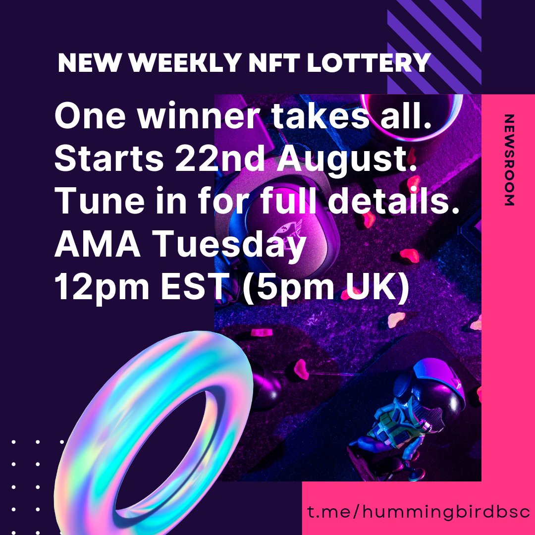 NftMintMagic's tweet photo. Excited to be launching @HmngBsc first nft collection on Mint Magic. We are designing a set of 6 unique nfts for their 6 week lottery event. Join their ama to learn more. https://t.co/oNFhMigs1L https://t.co/OfwXbsxEyF