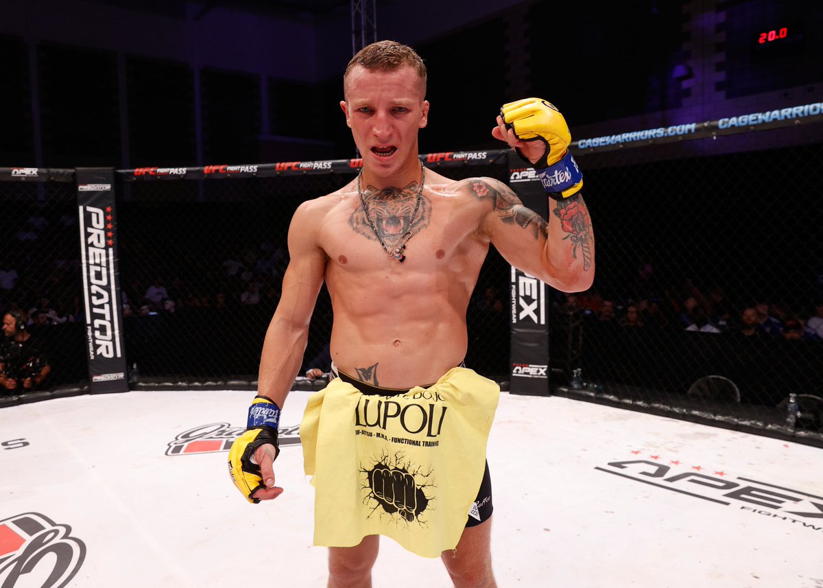 CageWarriors's tweet photo. 𝙏𝙝𝙚 𝙄𝙩𝙖𝙡𝙞𝙖𝙣 𝙅𝙤𝙗 🇮🇹

Italy went 2-0 at #CW142 as Jasmine Favero and Michelangelo Lupoli won their respective fights in impressive fashion🙌 https://t.co/Wd84Zm7RKP