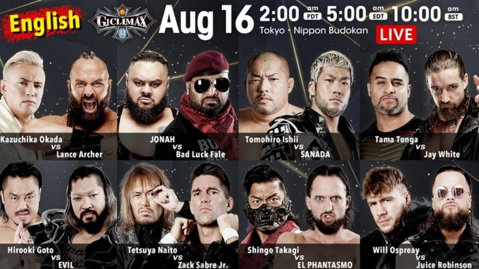 KicksClaques's tweet photo. C'est le grand jour ,
la dernière journée de Block .
#G1CLIMAX32
#DKC
#Puromania
Disponible sur le @njpwworld . https://t.co/T3Cgdzf9XB