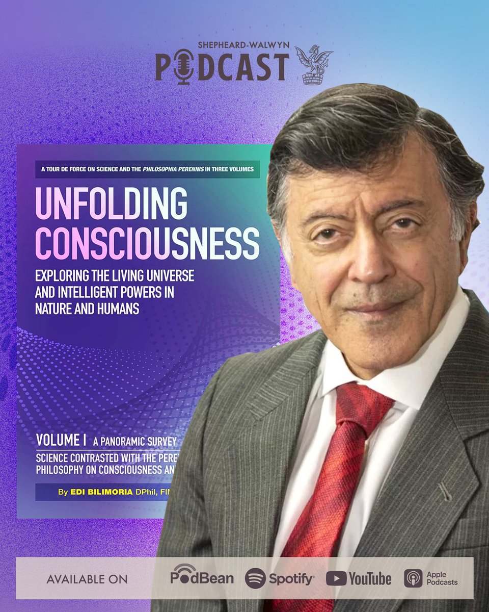 SWpublishers's tweet photo. Meet our next author in The Shepheard Walwyn's Meet The Author Podcast Series,  Edi Bilimoria.

In this podcast episode, Edi explains the basis of this remarkable piece of work, Unfolding Consciousness.

To listen more, click here: https://t.co/yf1de6hfLW https://t.co/bJdh06N68d