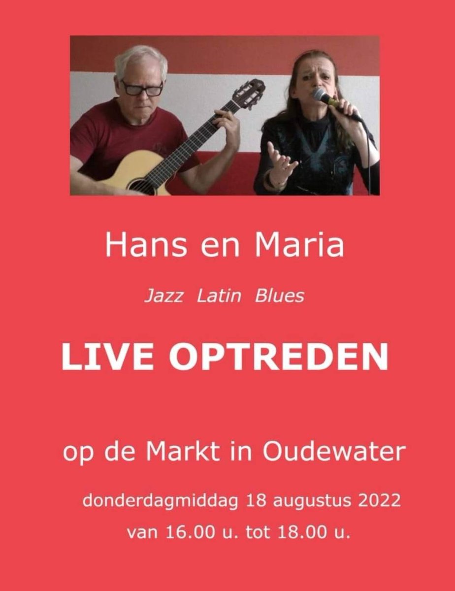 Muziek in op de Markt in Oudewater, wat maakt dit de zomer leuk! Kom ook luisteren en kijken op donderdag 18 Aug. 16 u. #Oudewater #jazz #latin #blues #zang # gitaar #terrassen #mooistestadjevanhetgroenehart #zomer #heksenwaag #grachtenvaert