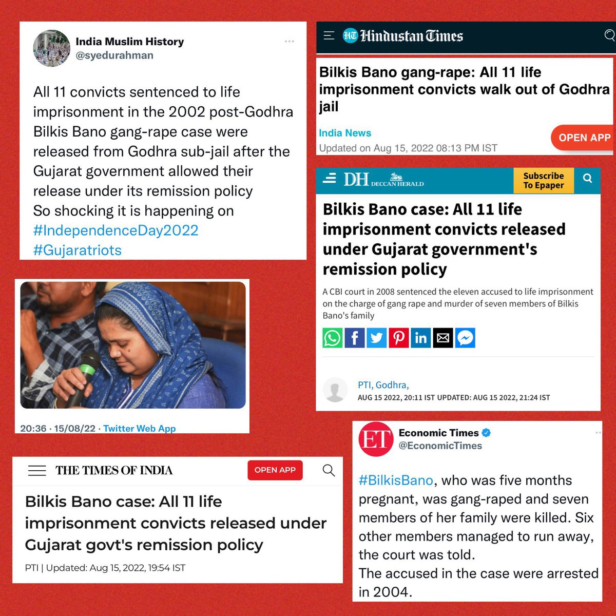Seema027's tweet photo. #BilkisBano
  What a great way to support "Narishakti". 
 #Ashamedindia
@narendramodi
@PMOIndia @BJP4Gujarat https://t.co/slD9k2KOud