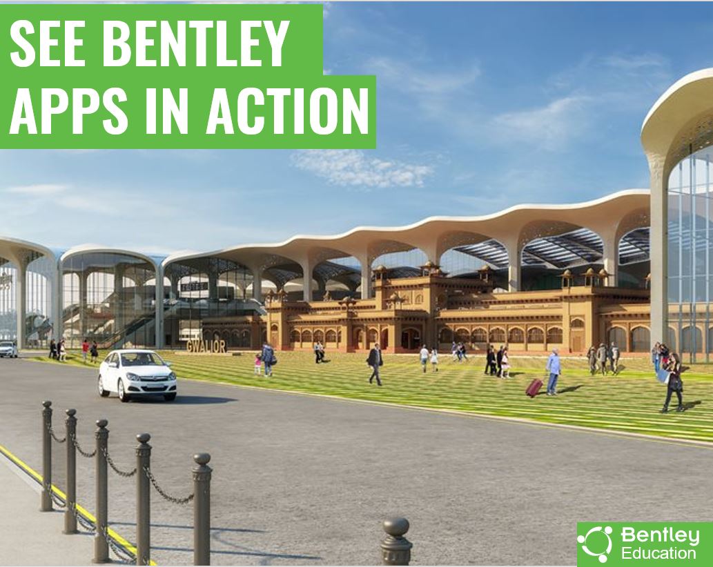Edu_Bentley's tweet photo. Wow 😮
Did you know Voyants Solutions designed the iconic USD 61.23 million Gwalior Railway Station in India using Bentley’s #MicroStation and #OpenBuildings Designer?
Students can access and learn the same applications for #FREE 🔥 Check out- https://t.co/RnPSfAHkbF https://t.co/dBf0jhuKOM