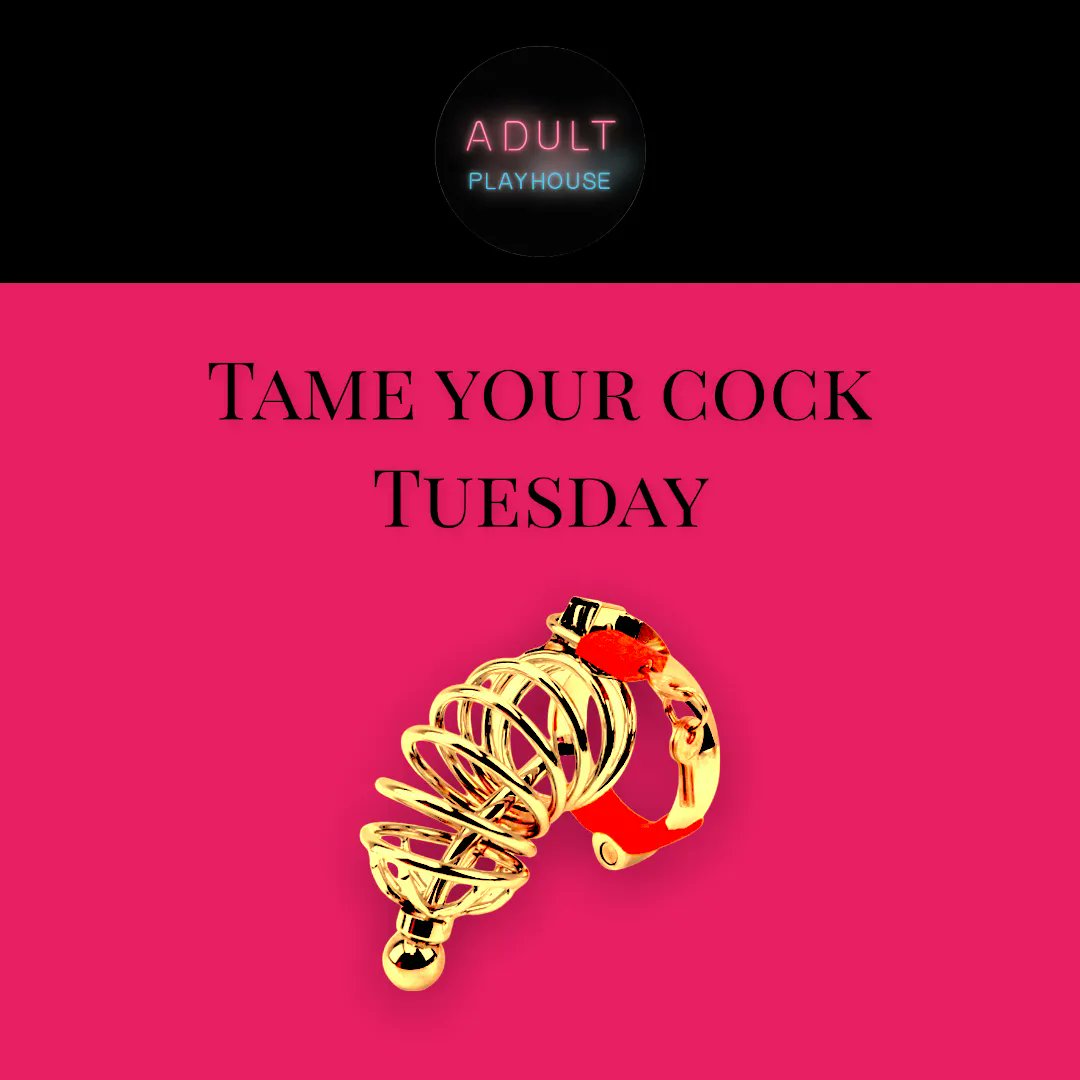 Tame Your Cock Tuesday 

Cage it, tease it and make it cum 💦

We’ve got chastity devises for all

buff.ly/3u9x39L