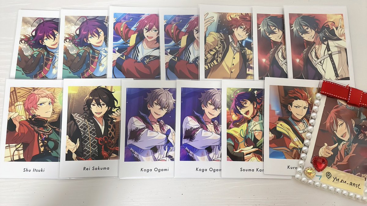yuzu_anst's tweet photo. 【交換】あんスタ　ぱしゃっつ 
Action Vol.2 

譲 : マヨイ×2 茨×2 燐音 ニキ×2 宗 零 晃牙×2 颯馬 紅郎

求 : A夏目 ＞画像2枚目 ぱしゃこれ

※初回ツイフィ必読
※郵送交換
※1枚～でも気軽にお声がけ下さい！ https://t.co/AReKjtxygu