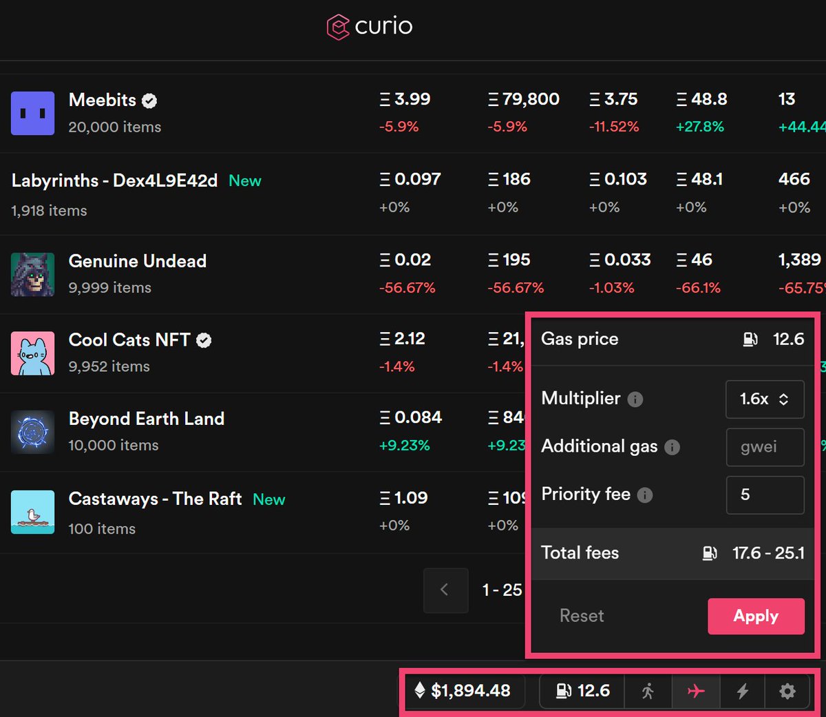 curiotools's tweet photo. Whatโs your favorite Curio feature?
Comment with a video or screen shot of the thing you love most about #Curio, then tag it with any of these hashtags for the #NFTCommunity to see.
Here's one of mine: customized gas fees ๐
#CurioTools #NFTs https://t.co/Qc9dbFXkJg