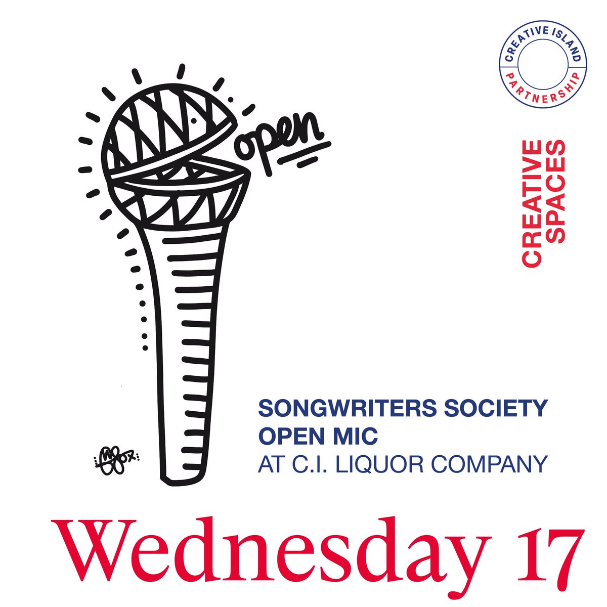 SONGWRITERS SOCIETY OPEN MIC - WEDNESDAY 17TH AUGUST - CHANNEL ISLANDS LIQUOR COMPANY - 7:00pm - 9:30pm
With Hamish Brodie, David Keenan, Kevin Pallot, Kyra Grief, Matt Donaldson, Max Feigan, Phoebe Over, Rich Allo, Rick Jones, Tom Rolls. FREE.

Summer programme link in bio.