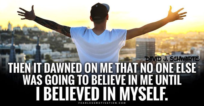 Then it dawned on me that nobody was going to believe in me until I believe in myself. #Believe #YouAreValuable