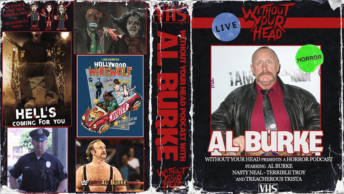 WithoutYourHead's tweet photo. Al Burke - Without Your Head: https://t.co/jaljMRCV63
#AlBurke #WWFWrestling #80sWrestling #KillJoy #HellsComingForYou #WithoutYourHead #NastyNeal #TristaRobinson #TerribleTroy #Horror https://t.co/UFhuU3F9hs