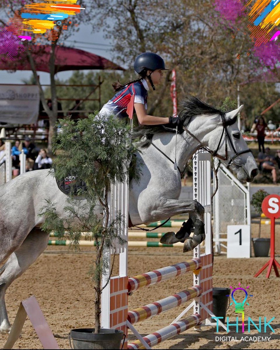 ThinkDigitalSA's tweet photo. The rumours are true! 😌
We REALLY DO have some awe-inspiring, champion scholars 🤩👏🏆
We are SO proud of our show jumping champion, Kyra Keet, who has received her Easterns Colours and has gone through to represent Gauteng in October 🥳🐎🙌🎖
#ThinkDigitalAcademy https://t.co/FpHfXnMbXi