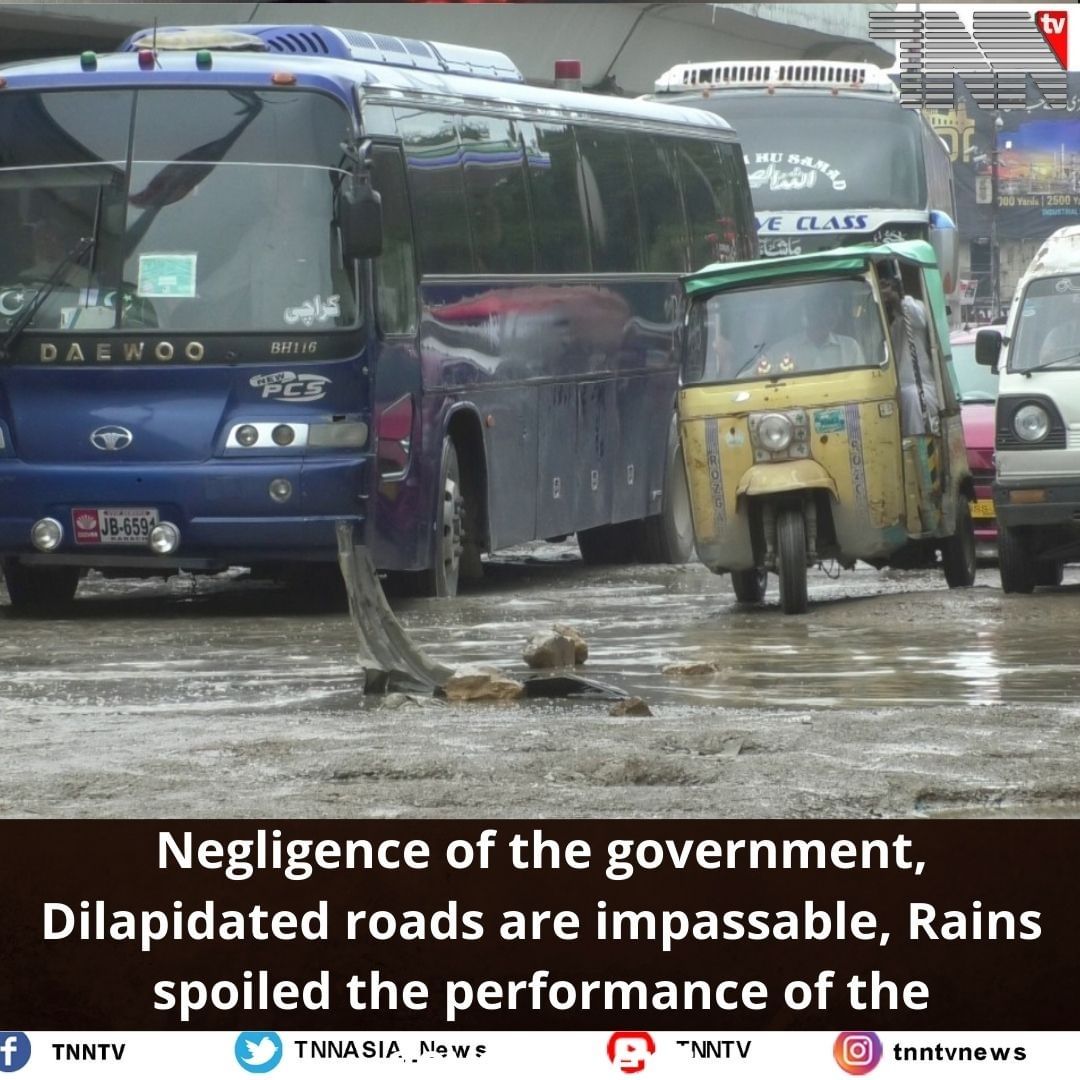 TNNASIA_News's tweet photo. Negligence of Sindh government and civilian departments has made the rain a curse and source of inconvenience for the Karachities.
#Pakistan #karachi #HeavyRain #thunderstorms #Negligence #Government #spoiled #impassable #roads https://t.co/Cop19zygSB