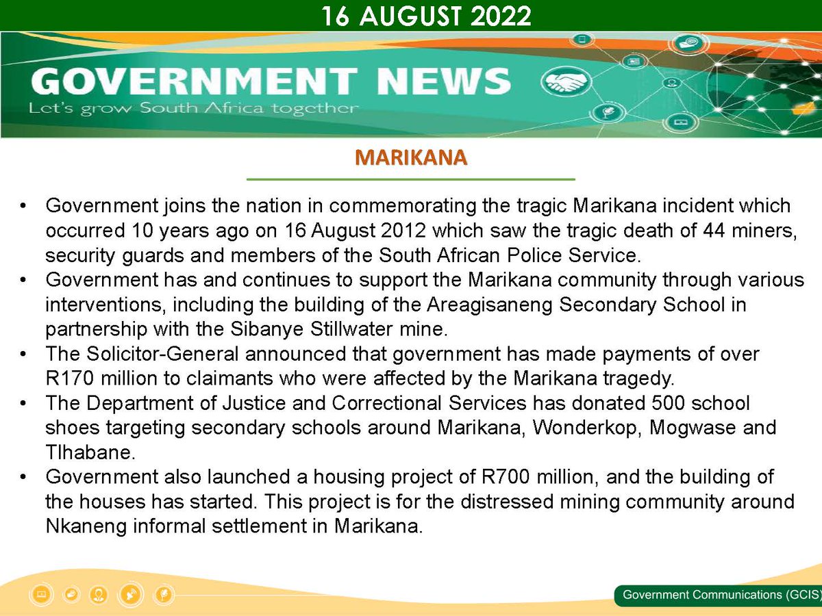 South African Government on Twitter "Marikana Government has and
