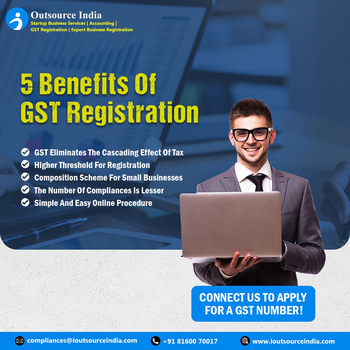 IOutSourceIndia's tweet photo. 📢 Do You Want To Apply For GST Registration With One Of The Best OutSourcing Partners? Here Is An Wonderful Opportunity For You To Grab!

Contact IOutSource India To Get Started!
Call Us on: : +91 81600 70017

#gstreturns #gstregistration #IOutSource_India https://t.co/tlznI1TvcY