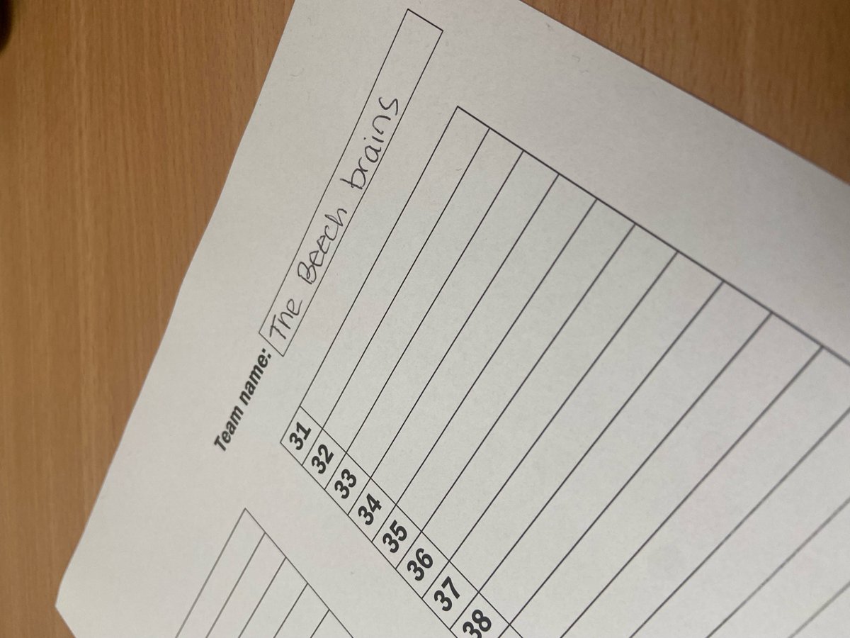 BeechGroup's tweet photo. Beech Quiz night ! 😃

Six teams of intellectual giants battled it out in 3 rounds of questions set by brilliant visiting quiz master Paul Clarke.

The winning team were over the moon to say the least and received the inaugural Beech Quiz night pat on the back... https://t.co/x20Z36WZ5g